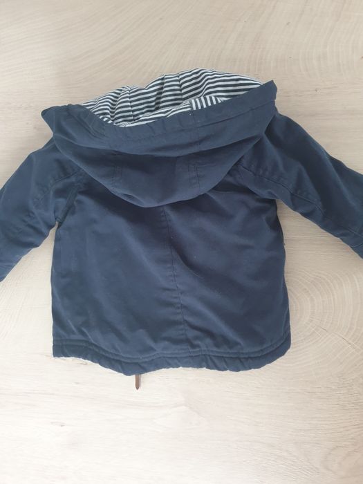 Kurteczka/parka granatowa 6-9 miesięcy wiosennaf&f