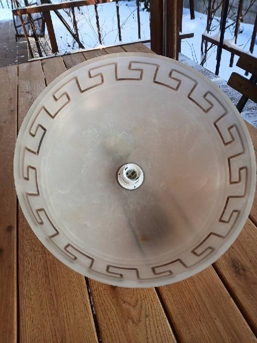 Piękny szklany klosz/ lampa wisząca,  styl Retro/ Vintage.