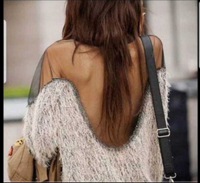 Camisola com transparência sexy