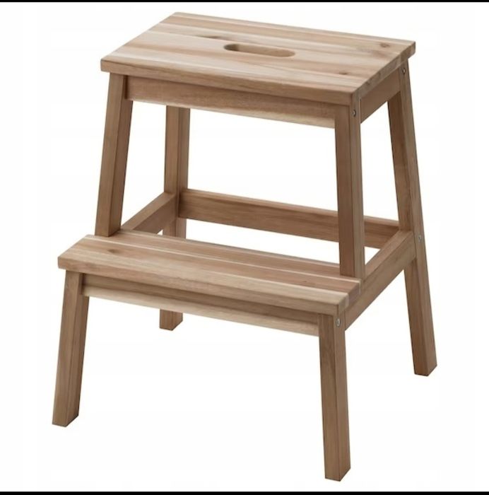 Bekvam akacja stołek ikea outlet