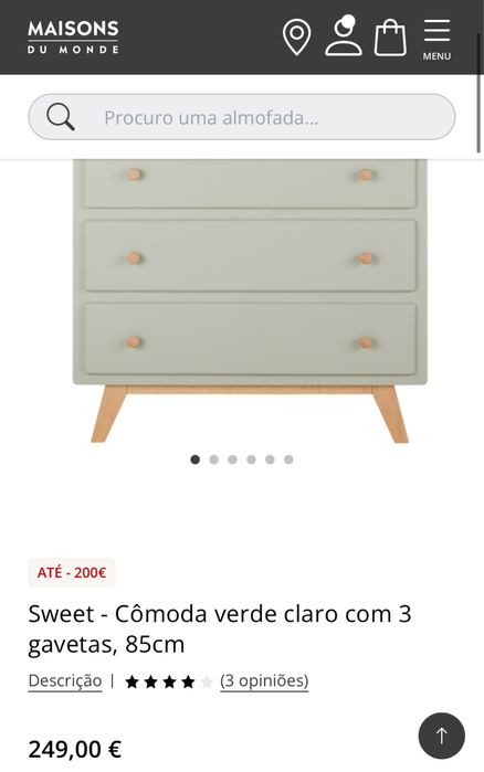 Comoda trocador criança amarelo