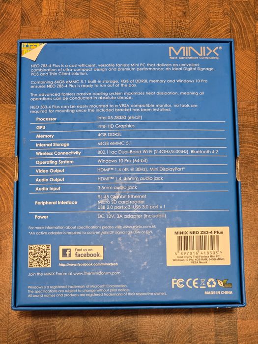 Minix NEO Z83-4 Plus
