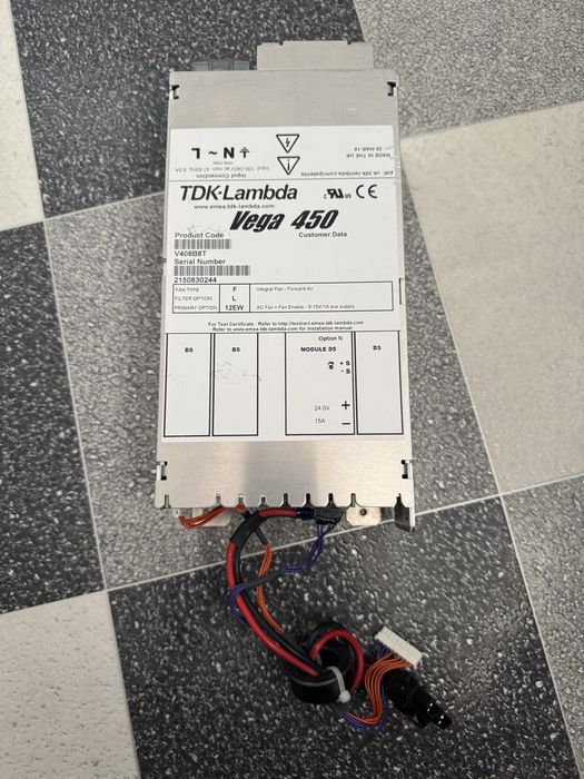 Zasilacz impulsowy tdk-lambda VEGA 450 V4055WV 450WATT264 V