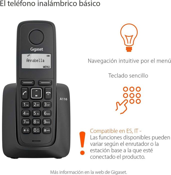 Telefon bezprzewodowy Gigaset A116