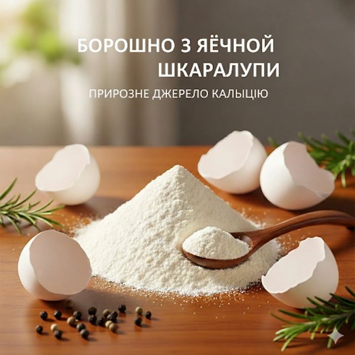 Яєчна шкаралупа / карбонат кальцію