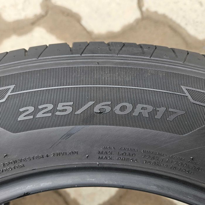 Шини 225/60 R17 Hankook (Ханкок) 80$/2шт. літня резина