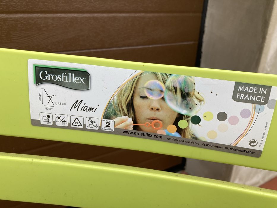 Zestaw ogrodowy Grosfillex Miami, meble na taras, meble ogrodowe