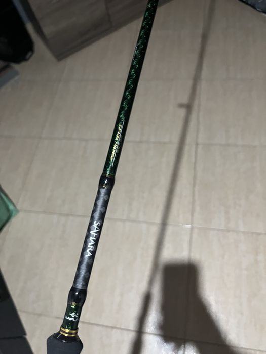 Cana shimano sahara + carreto shimano nasci + amostra + mala