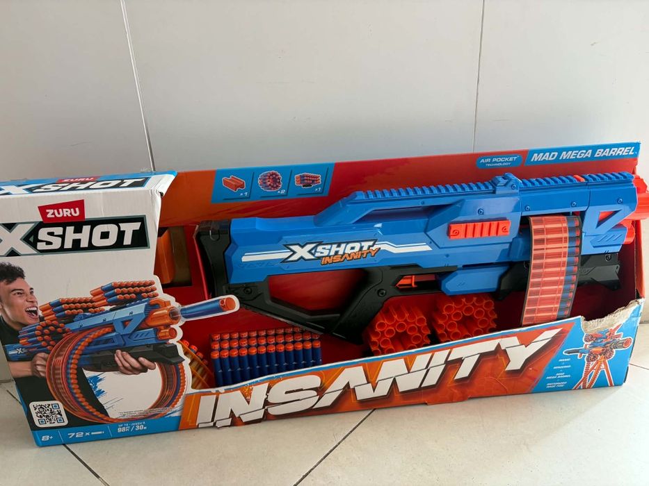 Karabin na strzałki Zuru X-Shot Insanity Mad Mega Barrel