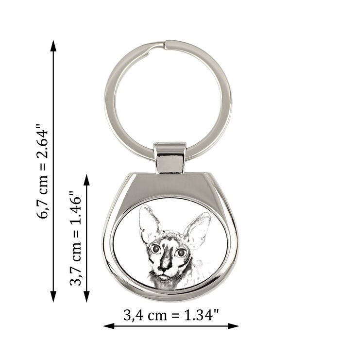 Cornish Rex brelok ze zdjęciem kota Art-Dog