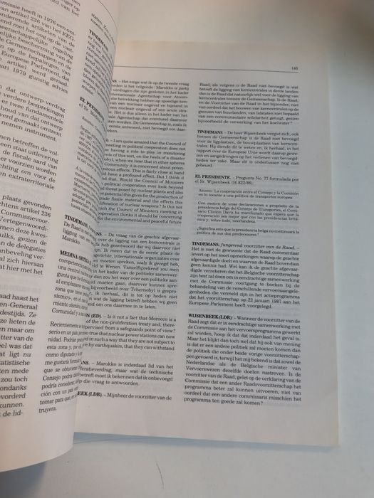 Relato integral das sessões / Actas literales de las sesiones
