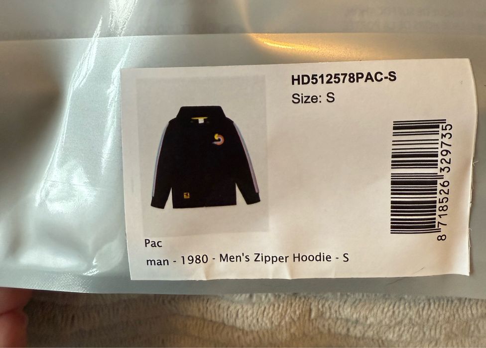 Bluza z kapturem Pac-Man 1980 Retro Gamer rozm.S