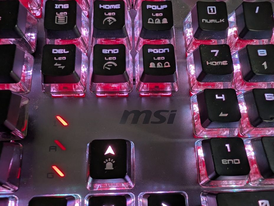 Klawiatura gamingowa MSI Gk71 sonic