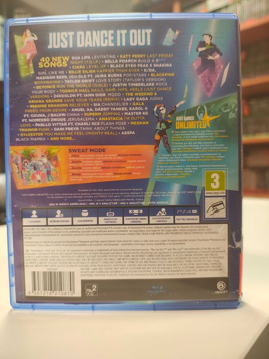 Just Dance 2022 Sony PlayStation 4 (PS4) Tańce Ostatnie SklepRetroWWA
