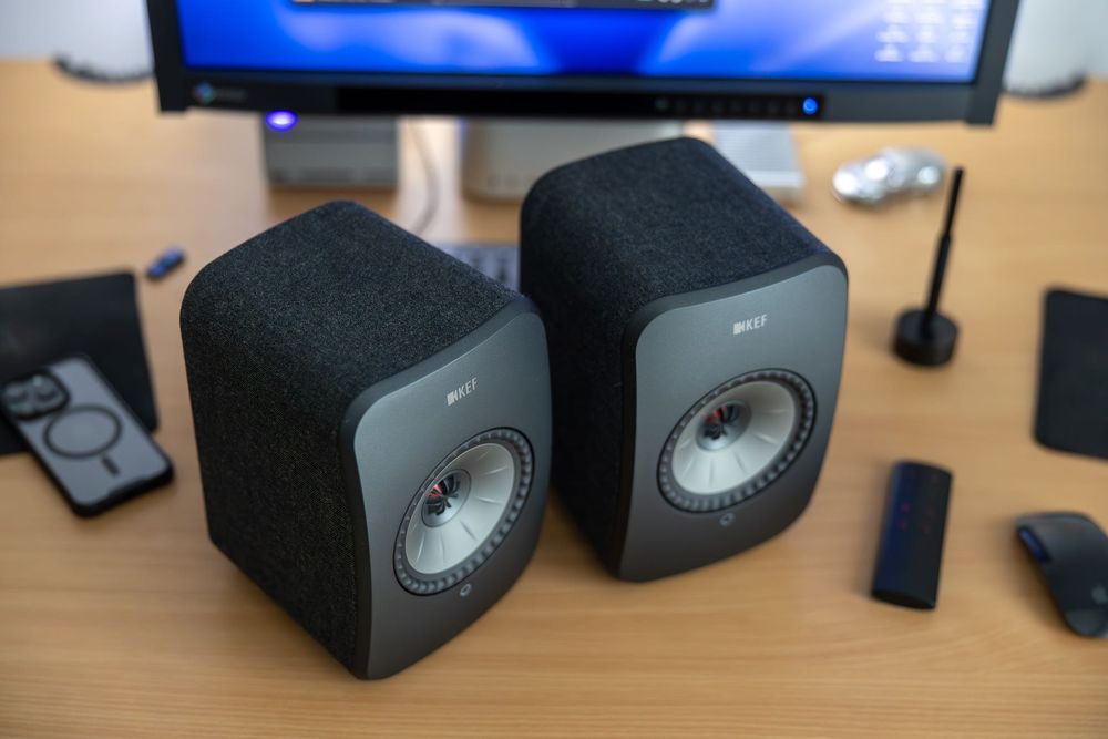 Głośniki aktywne Kef LSX Czarne Carbon Black / para