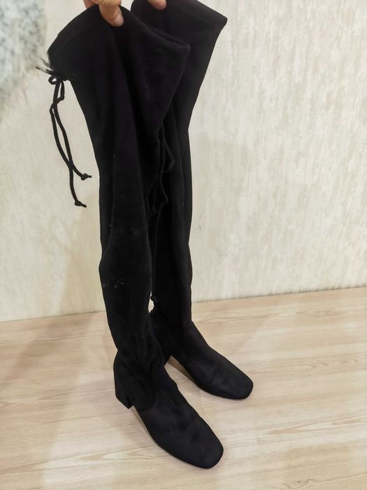 Сапожки чулки, вище коліна, 41 розмір