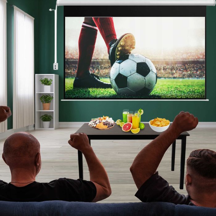 Підвісний екран для проектора 120 дюймів Електричний. Подвесной экран