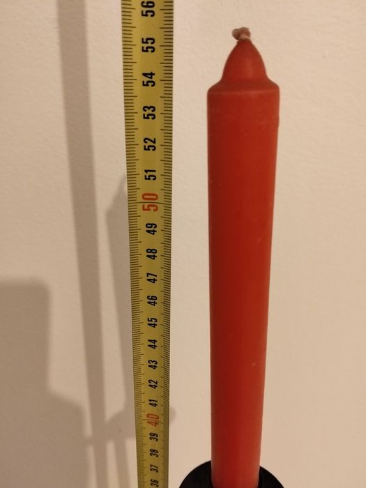 Castiçais com as velas