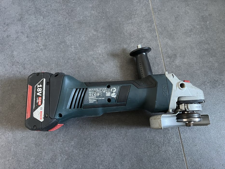 Акум. Болгарка Bosch GWS 18-125 V-Li +АКБ 5.0Ah