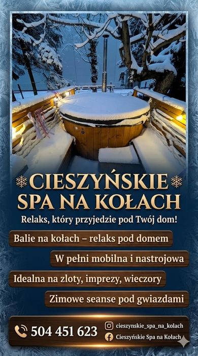 Balia mobilna, jacuzzi spa, Ruska Bania wynajem wynajmę
