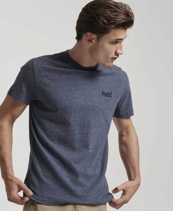 SuperDry Koszulka Męska 3XL Oryginalna Bawełna Super Stan T shirt