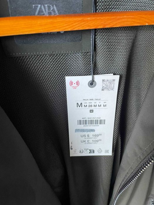 Trencz pelerynowy płaszcz ZARA ZW hydrofobowy przeciwdeszczowy peleryna water repellent cape trench coat