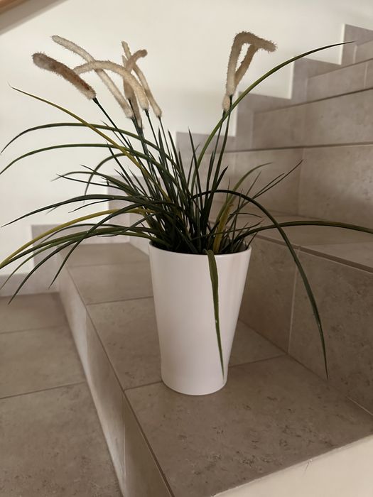 Vaso com planta PVC para decoração