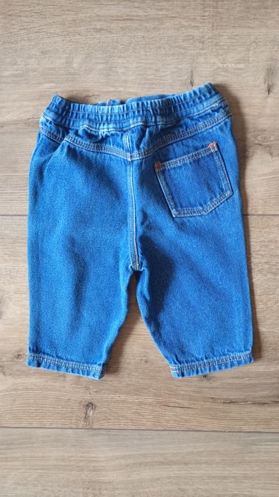 Spodnie niemowlęce jeans 62-68