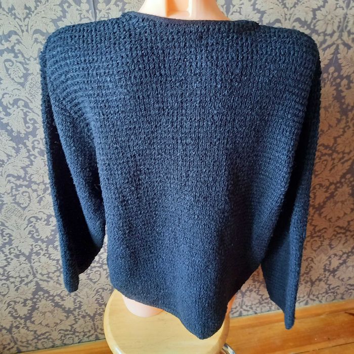 czarny zapinany na guziki sweter kardigan