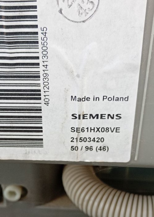 Zmywarka Siemens do zabudowy 60