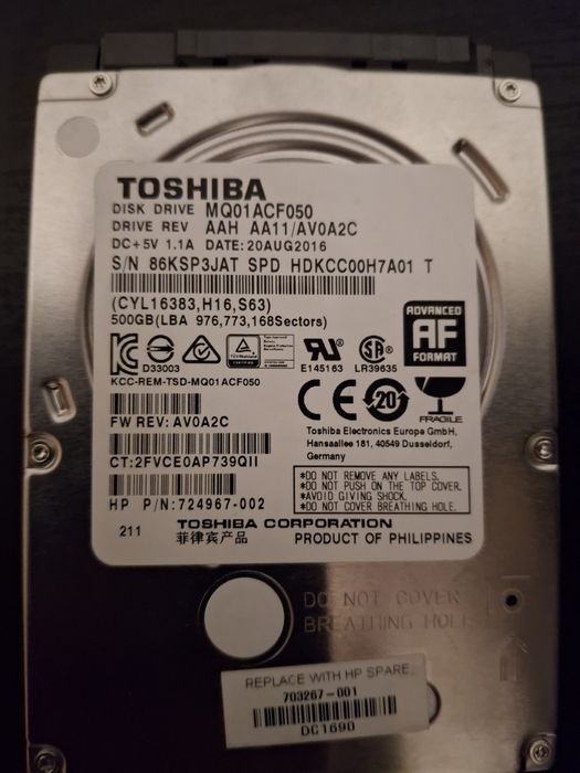 Disco Sata 500GB