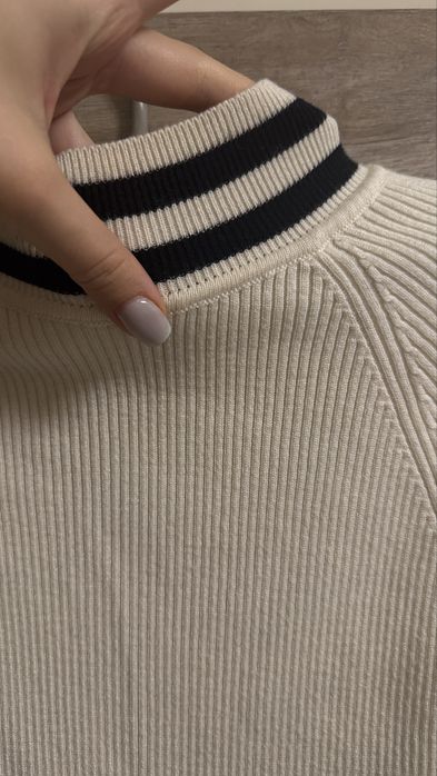 Гольф светр полосатий білий турція віскоза