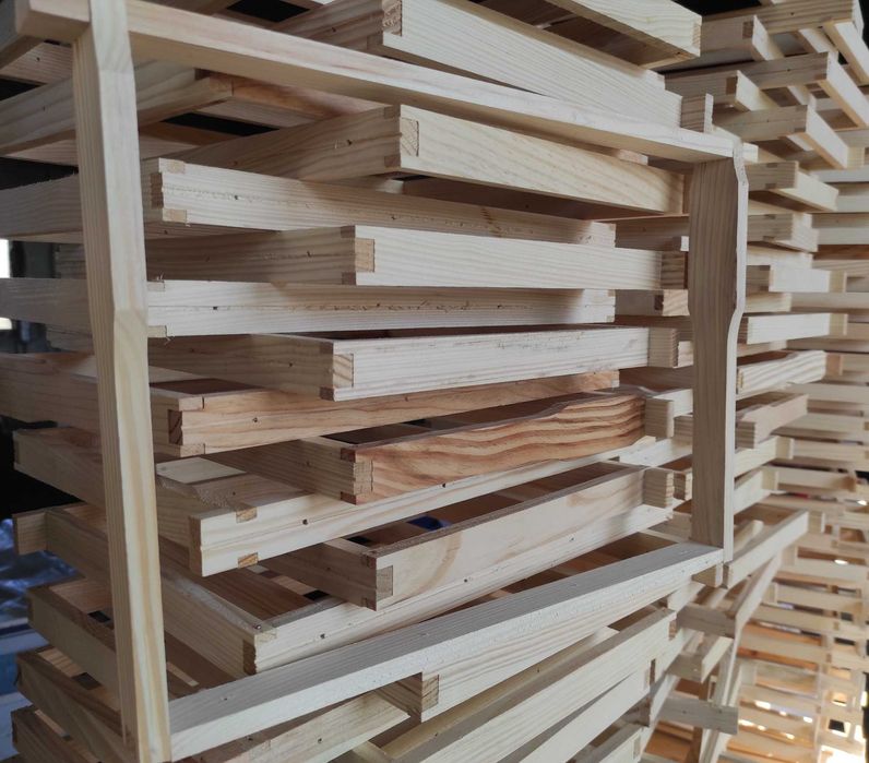 Ramki pszczele wielkopolskie, gniazdowe, czopowane