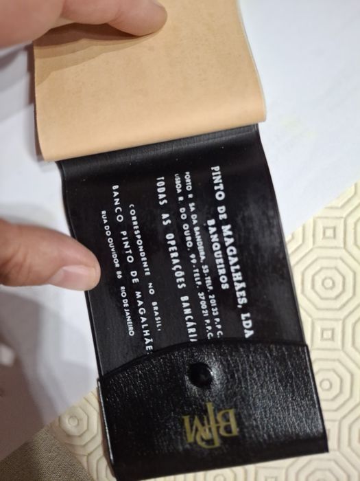 Livro cheques vintage banco pinto Magalhães