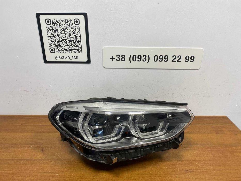 Фара права оптика BMW X3 G01 2017-2021 adaptive led USA США БМВ Х3 Ж01 дорест Америка