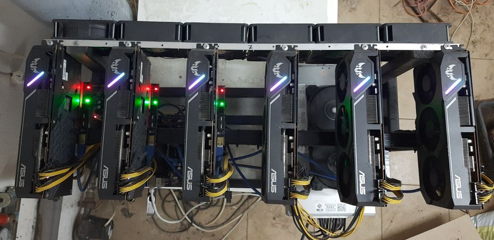 Майнинг ферма на 6 видеокарт продажа БЕЗ карт