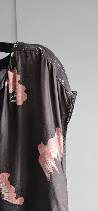 Bluzka czekoladowa wiskoza cupro 38 M