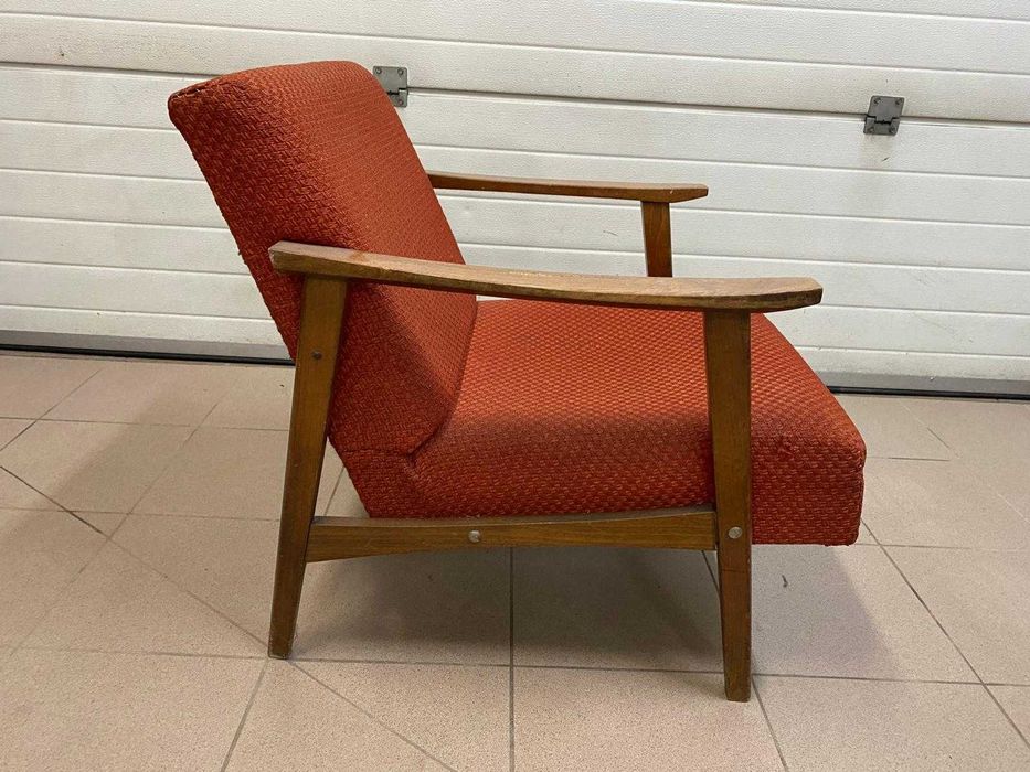 Fotel  PRL desing lata- 70