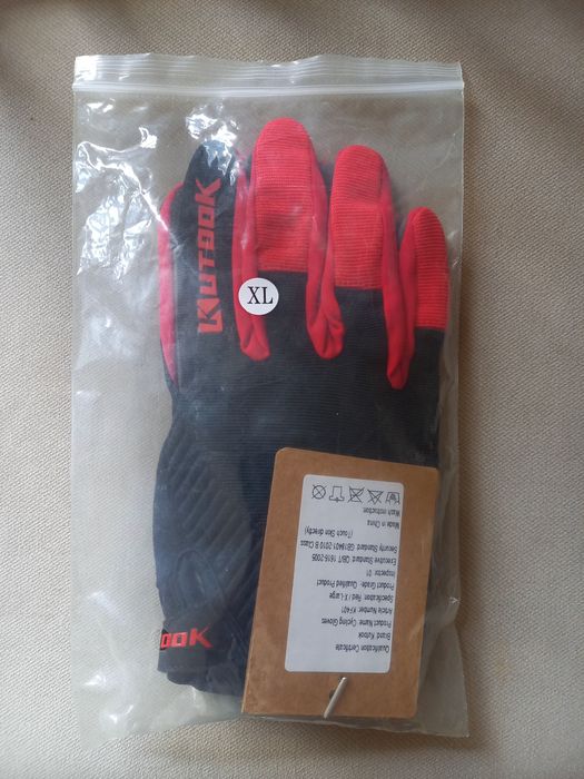 Luvas para ciclismo vermelhas