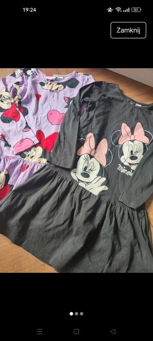 H&M zestaw sukienek dla dziewczynki Minnie 110/116