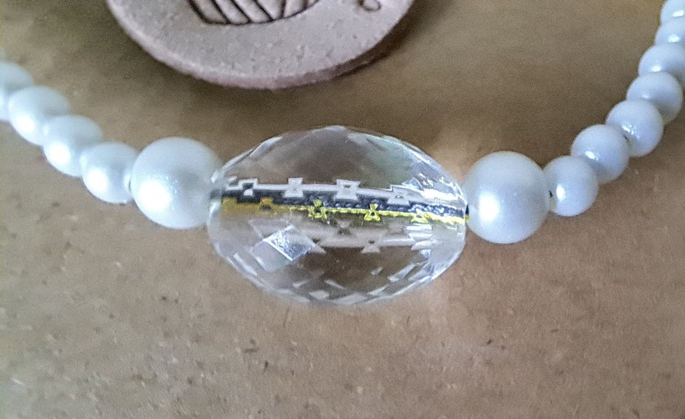 Bransoletka mieniacy krysztal górski