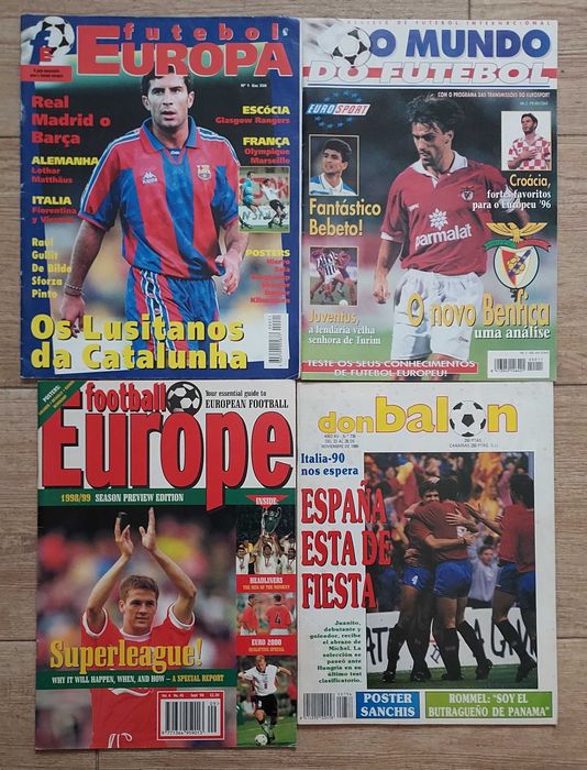 Revistas futebol - Mundial Bola Magazine World Soccer Jogo Ídolos