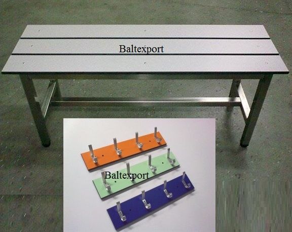 Banco Corrido p/ Balneário Escolas Ginásio Industria Madeira Fenólico