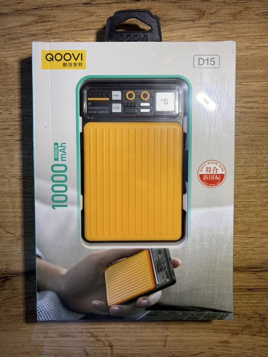 Повербанк QOOVI D15 10000mAh 22.5W | PD 20W | Швидка зарядка | Новий