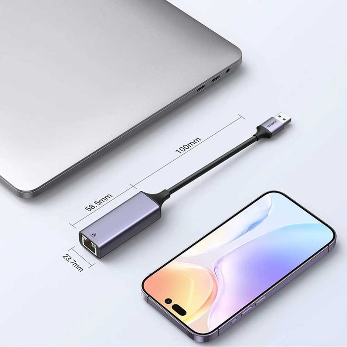 Karta sieciowa Przejściówka USB RJ45 Ethernet Gigabit 1000 Mbps