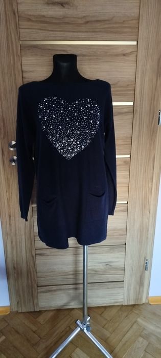 Sweterek z kieszeniami rozm L (40)