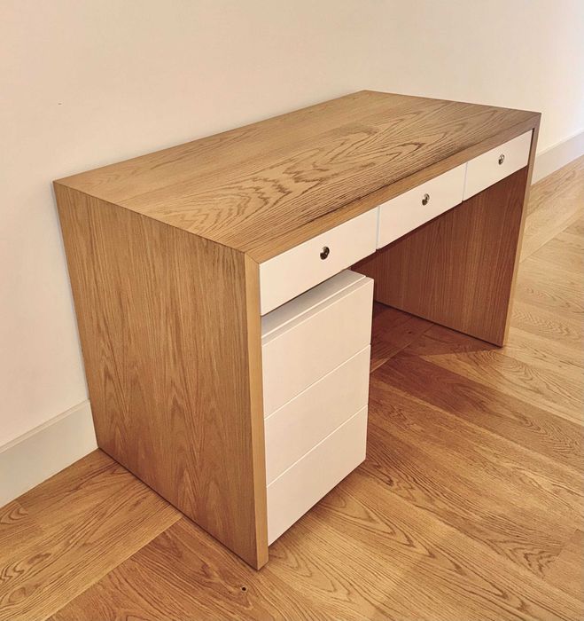 secretaria carvalho 120 cm x 60 cm x 76 cm altura