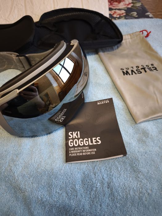 Óculos de esqui OutdoorMaster PRO - Sem armação, com lentes intercambiáveis, proteção 100% UV400, para homens e mulheres