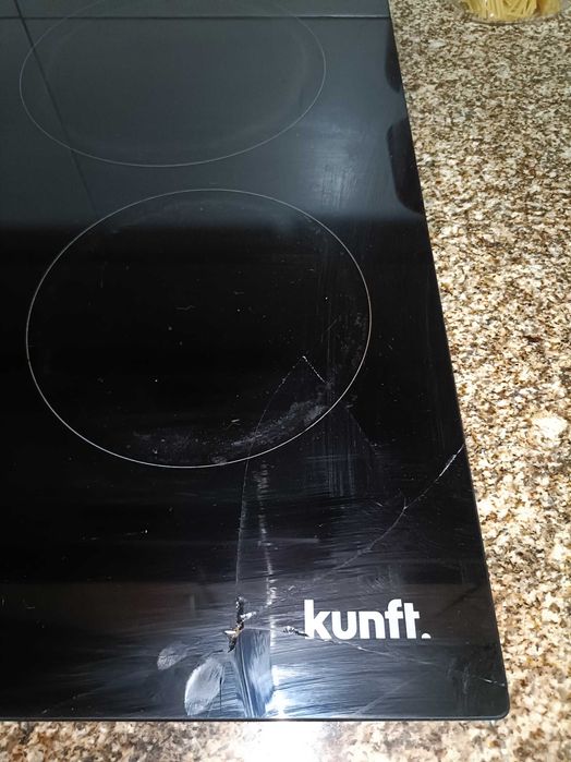 Placa vitrocerâmica kunft peças