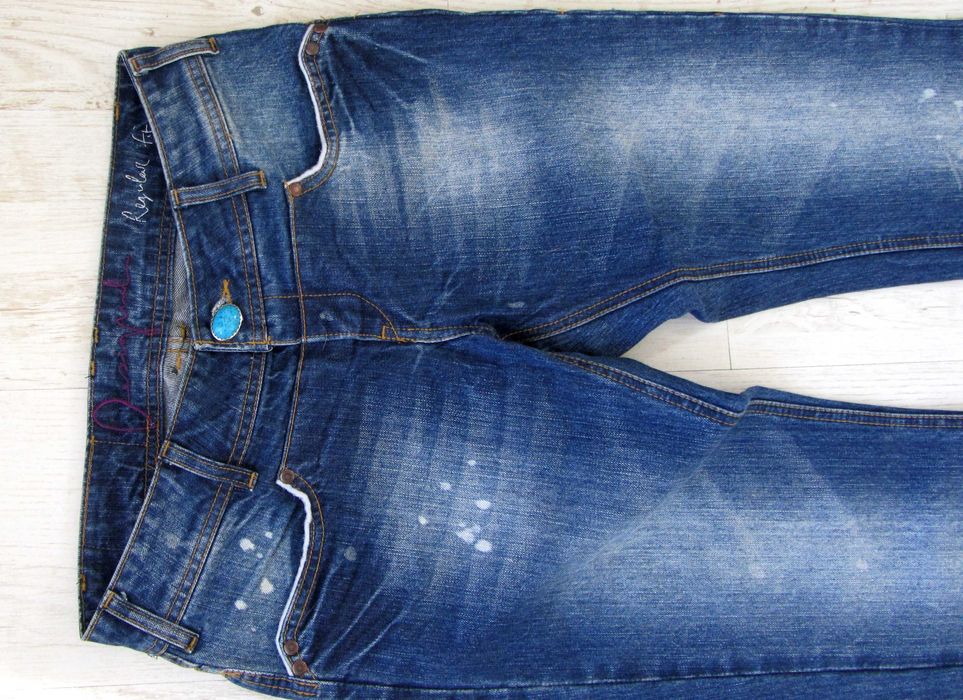 Desigual - jeans, biodrówki, prosta nogawka R.30 (M)